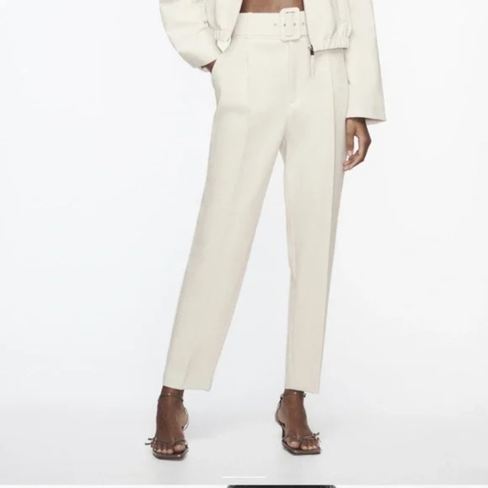 Cream trousers from zara - Picture 2 of 8